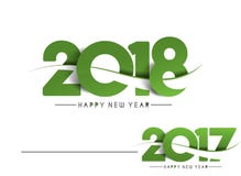 Text-Design des guten Rutsch ins Neue Jahr-2018 - 2017 Lizenzfreies Stockfoto Text-Design des guten Rutsch ins Neue Jahr-2018 - 2017 Lizenzfreies Stockfoto