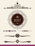 Text dividers, decorations and classic banner Stock Images Text dividers, decorations and classic banner Stock Images