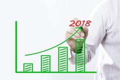 2018 text with hand of young businessman royalty free stock image 2018 text with hand of young businessman royalty free stock image