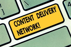 Text sign showing Content Delivery Network. Conceptual photo Geographically dispersed network of proxy servers Keyboard key royalty free stock photos Text sign showing Content Delivery Network. Conceptual photo Geographically dispersed network of proxy servers Keyboard key royalty free stock photos