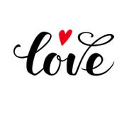 Texte d'amour Lettrage calligraphique illustration de vecteur Texte d'amour Lettrage calligraphique illustration de vecteur