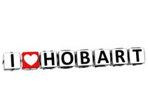texte de Hobart Button Click Here Block d'amour de 3D I illustration libre de droits texte de Hobart Button Click Here Block d'amour de 3D I illustration libre de droits