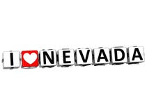 texte de Nevada Button Click Here Block d'amour de 3D I illustration libre de droits texte de Nevada Button Click Here Block d'amour de 3D I illustration libre de droits