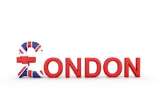 Texto Londres com símbolo de moeda ilustração royalty free Texto Londres com símbolo de moeda ilustração royalty free
