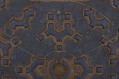 Textur av rostig och röd korrugerade metallplattan den lucka, Original- bakgrund för text arkivfoto Textur av rostig och röd korrugerade metallplattan den lucka, Original- bakgrund för text arkivfoto
