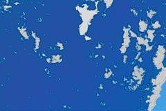 Textura branca e azul do fundo Mapa abstrato com linha costeira norte, mar, oceano, gelo, montanhas, nuvens ilustração royalty free Textura branca e azul do fundo Mapa abstrato com linha costeira norte, mar, oceano, gelo, montanhas, nuvens ilustração royalty free