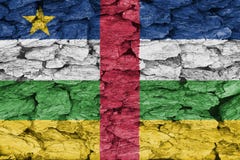 Textura de la bandera de la República Centroafricana Foto de archivo Textura de la bandera de la República Centroafricana Foto de archivo