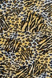 Textura de la tela del estampado leopardo rayada imagenes de archivo Textura de la tela del estampado leopardo rayada imagenes de archivo