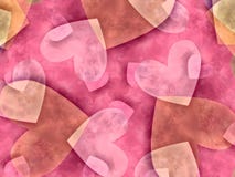 Textura rosada del fondo de los corazones ilustración del vector Textura rosada del fondo de los corazones ilustración del vector