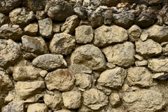 The texture of an ancient destroyed stone wall. royalty free stock photo The texture of an ancient destroyed stone wall. royalty free stock photo