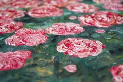 Texture. Background. A canvas with dabs of buttered paints. Red, white and green colors. Art. Decor. royalty free stock photography Texture. Background. A canvas with dabs of buttered paints. Red, white and green colors. Art. Decor. royalty free stock photography
