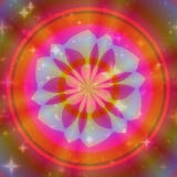 Texture colorée de mandala avec l'éclairage illustration stock Texture colorée de mandala avec l'éclairage illustration stock