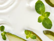 Texture grecque de yaourt ou de crème sure photographie stock libre de droits Texture grecque de yaourt ou de crème sure photographie stock libre de droits