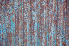 Texture Of Fluted Rusty Metal Plate Stock Photo