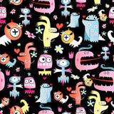 Texture Of Funny Monsters Stock Photo