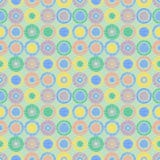 Texturerade den geometriska modellen för den sömlösa vektorn med pastellfärgad ändlös bakgrund för cirklar med den drog handen ge Arkivfoton Texturerade den geometriska modellen för den sömlösa vektorn med pastellfärgad ändlös bakgrund för cirklar med den drog handen ge Arkivfoton