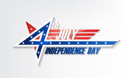 4th of July, United Stated independence day, American national day on USA flag, vector illustration Royalty Free Stock Photos 4th of July, United Stated independence day, American national day on USA flag, vector illustration Royalty Free Stock Photos