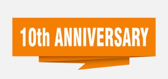 10th годовщина иллюстрация вектора 10th годовщина иллюстрация вектора