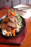Thai Beef Sizzling On Hot Plate Stock Image Thai Beef Sizzling On Hot Plate Stock Image