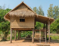 Thai Cottage Or Hut In The Garden Stock Image Image Of Life