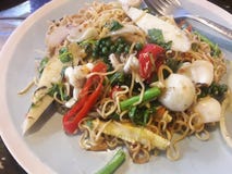 Thai food PAD KI- MAO royalty free stock photos Thai food PAD KI- MAO royalty free stock photos