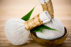 Thai Herbal Compress Pads Stock Photo Thai Herbal Compress Pads Stock Photo