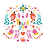 Thank you card stock illustration Thank you card stock illustration