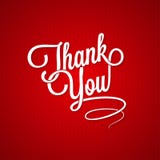 Thank You Vintage Lettering Background Royalty Free Stock Photos