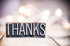 Thanks Concept Vintage Letterpress Type Theme royalty free stock images Thanks Concept Vintage Letterpress Type Theme royalty free stock images