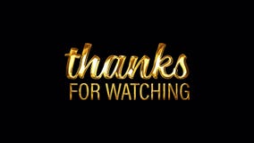 Thanks for Watching Golden Text with Light Motion Animation Element Effect.  4K Seamless Loop Isolated Transparent Video Animation Stock Video - Video  of decorative, concept: 193904345
