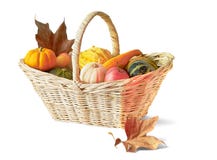 Thanksgiving Basket Royalty Free Stock Photo