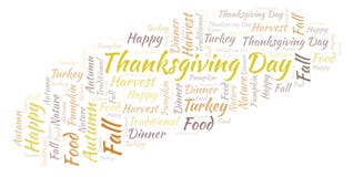 Thanksgiving Day word cloud. stock illustration Thanksgiving Day word cloud. stock illustration