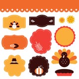 Thanksgiving tags and elements set Stock Photo Thanksgiving tags and elements set Stock Photo