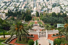 The Bahai Gardens In Haifa Israel Stock Photos