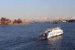 The Boat Floats On The River By The Peter And Paul Stock Photos The Boat Floats On The River By The Peter And Paul Stock Photos