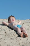 The Boy On A Beach Stock Photography