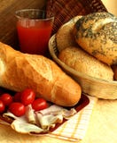 The Bread Rolls With The Poppy Of The Ham And The Royalty Free Stock Image The Bread Rolls With The Poppy Of The Ham And The Royalty Free Stock Image