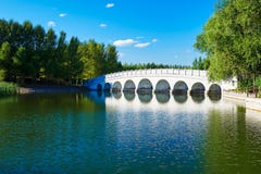 The Bridge Lakeside Royalty Free Stock Image