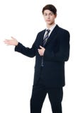 The Businessman In A Business Suit On White Background Stock Images