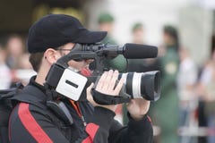 The Cameraman Stock Photo