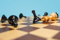 The Chess Board And Game Concept Of Business Ideas And Competition. Stock Images