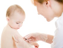 The Child Makes Vaccination Royalty Free Stock Photos