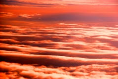 The Cloud Sheets In The Sunset Royalty Free Stock Photo