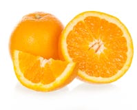 The Cut Orange Royalty Free Stock Image The Cut Orange Royalty Free Stock Image