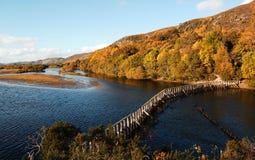 The Dam At Loch Fleet,Sutherland,Scotland,UK. Stock Image The Dam At Loch Fleet,Sutherland,Scotland,UK. Stock Image