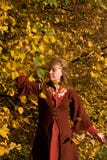 The Elf In The Autumn Forest Stock Photography