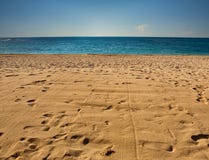 The Empty Beach Stock Images