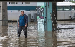 The Flood Of The Seine Stock Images The Flood Of The Seine Stock Images