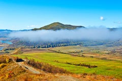The Fog Of Hillside Stock Image