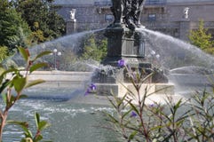 The Fountain Is A Symbol Of Success And Abundance. Royalty Free Stock Photos
